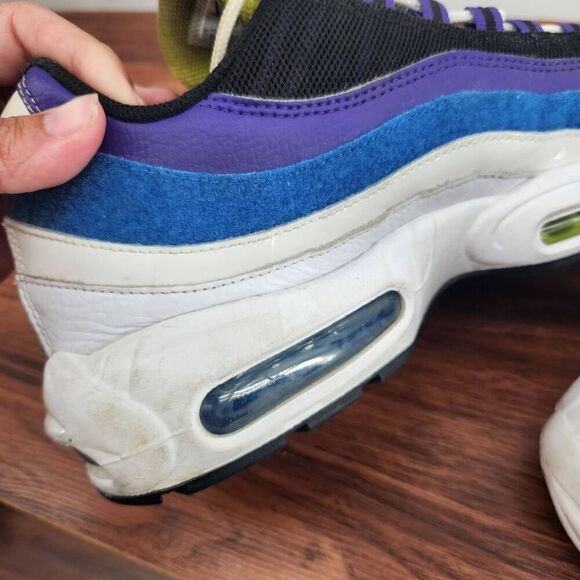 Nike DD9600 100 Men Air Max 95 Kaomoji White Blue Gray Purple Running Shoes 10.5 main image 5